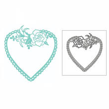 New Rose Scalloped Heart 2020 Metal Cutting Dies for DIY Scrapbooking Paper and Card Making Decorative Embossing Craft No Stamps 2024 - buy cheap