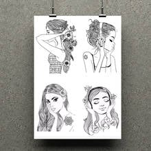 ZhuoAng moda para chicas sellos transparentes para DIY Scrapbooking/fabricación de tarjetas sello de silicio decorativo artesanías 2024 - compra barato