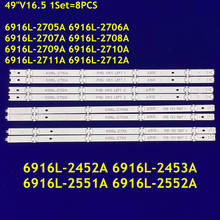 40PCS LED Strip  6916L-2705A 6916L-2706A 6916L-2707A 6916L-2708A for 49inch TV LG 49LH510T 49LH510V LC490DGE 49LF513A LC490DUE 2024 - buy cheap