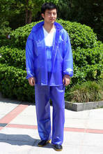 Transparent Raincoat Plastic Waterproof  Men Motorcycle Rain Jacket Blue Thick Raincoat Poncho Gabardinas Woman Jacket AC50RC 2024 - buy cheap