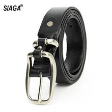 Brand Designer Ladies Unique Design Quality Pure Cow Cowhide Leather Belts Women Retro Female Accessories Jeans FCO032 2024 - buy cheap