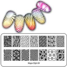 Major Dijit Lace Stamping Plate Halloween series  Nail Art Image Plate Animal Geometry Plant Flower Design Stamp Template 2024 - buy cheap