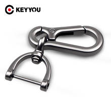 KEYYOU New Black silver Car Keychain Key Chain Auto Key Rings Interior Accessories Creative Gift For Car Styling 2024 - buy cheap