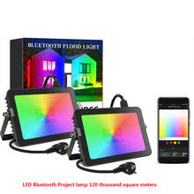Proyector inteligente Led con Bluetooth, proyector Rgbcw, Control remoto de red, RGB, lámpara de luz de paisaje de jardín, 20W 2024 - compra barato