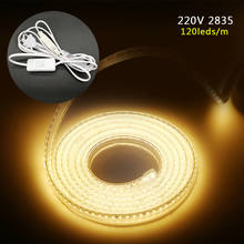 220V LED Strip SMD 2835 High Safety High Brightness 120LEDs/m Flexible LED Light Outdoor Waterproof LED Strip Light 1M 5M 10M 2024 - buy cheap