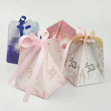 50 Uds. Caja de caramelos de boda nueva europea caja de regalo de aniversario regalo de boda caja de cartón embalaje de joyas Scatole Bomboniere 2024 - compra barato