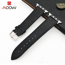 Soft Leather Watchband for Apple Watch 4 5 40mm 44mm 38mm 42mm Men Women Replacement Bracelet Strap Band for iWatch 1 2 3 2024 - buy cheap