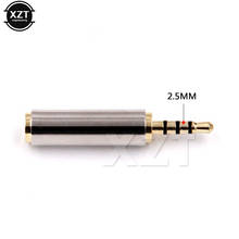 Adaptador de enchufe de audio estéreo para auriculares, Jack de 2,5mm macho a 3,5mm hembra, color dorado de alta calidad, 1 unidad 2024 - compra barato