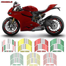 Llanta reflectante a rayas para motocicleta DUCATI PANIGALE, accesorio de alta calidad, 12 Uds. 2024 - compra barato