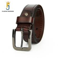 FAJARINA Mens High Quality Retro Styles Coffee Belts Real Cow Skin Leather Pin Buckle Belts for Men Used for 10 Years N17FJ759 2024 - buy cheap