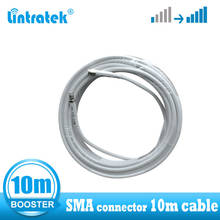 Lintratek sma разъем 10 кабель для усилителя сигнала Низкая потеря 3D высокое качество SMA женский к SMA мужской разъем 2024 - купить недорого