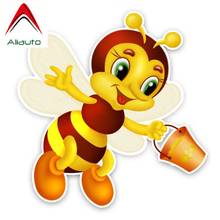 Aliauto Lovely Car Sticker An Industrious Bee Cartoon Waterproof Cover Scratch Personality Accessories PVC Decal,15cm*15cm 2024 - buy cheap