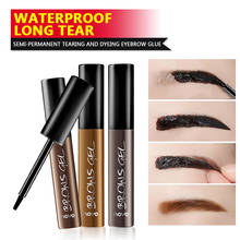 Semi-persistent Tearing Eyebrow Glue Waterproof And No Easy To Fade Eyebrow Glue Eyebrow Dye Gel Sweat-proof Eye Makeup TSLM1 2024 - buy cheap