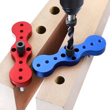 Aluminum Alloy Vertical Pocket Hole Jig Woodworking 6/8/10mm Drilling Locator Wood Dowelling Self Centering Drill Guide Kit 2024 - buy cheap