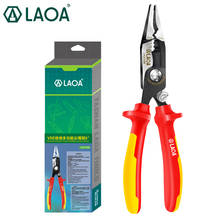 LAOA insulated Electrician Pliers VDE Crimping Tools Nippers Cable Wire Stripper Long Nose VDE  Pliers 2024 - buy cheap