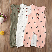 Baby Rompers Clothes Summer Sleeveless Newborn Girls Jumpsuits Outfits Print Children Overalls Soft Toddler Boys Playsuits 2024 - buy cheap