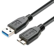 Удобный высокоскоростной Штекерный разъем USB 3,0 A на Micro B для внешнего жесткого диска, компьютерные канцелярские принадлежности 2024 - купить недорого