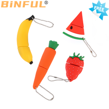 BiNFUL Flash Drive 64GB Cartoon USB Flash Drive Fruit 4GB 8G 16G 32G 128 USB Flash Drive External Storage Strawberry Banana Gift 2024 - buy cheap