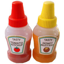 2 шт./компл. 25 мл мини-бутылка для томатного кетчупа, медовая горчица, портативный компактный контейнер для салатов, контейнер для кладовой 2024 - купить недорого