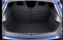 fiber leather car trunk mat for volkswagen scirocco 2008 2009 2010 2011 2012 2013 2014 2015 2016 2017 2018 scirocco accessories 2024 - buy cheap