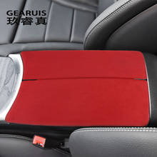 Suede Car Wrapping ABS Armrest Box Panel for Mercedes Benz C Class W205 GLC X253 Center Console Covers Stickers Trim Accessories 2024 - buy cheap