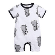 Baby Cotton Short Sleeve Rompers Suit Summer Thin Section 0 To 18 Months, Dinosaur Clothing Baby Climb Clothes Baby Clothing 2024 - buy cheap