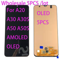 Wholesale 5PCS AMOLED For Samsung A20 A30 A30S A50 A50S LCD Display Touch Screen Digitizer Assembly 2024 - buy cheap