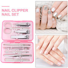 10pcs Professional Manicure Pedicure Set for Nail Tips Cutter Stainless Steel Nail Clipper Eagle Hook Tools Kit for Nail Art 2024 - buy cheap