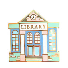 With this cute little pastel Literary pin Declare your love for books, and support your local library! 2024 - buy cheap