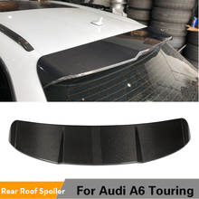 Rear Roof Spoiler for Audi A6 Base Touring Travelling 2016 - 2018 Carbon Fiber Roof Lip Wing 2024 - buy cheap