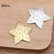 BoYuTe (50 Pieces/Lot) 28MM Metal Brass Floating Star Materials Diy Hand Made Jewelry Accessories Wholesale 2024 - buy cheap