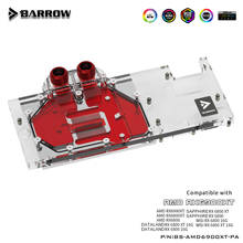 BARROW GPU Water Cooling Block,Full coverage radiator For AMD Founder Edition MSI Sapphire RX 6900 6800 XT,BS-AMD6900XT-PA 2024 - buy cheap