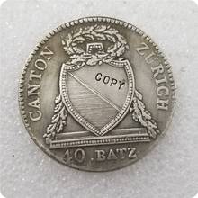 1813 B Switzerland Canton Zurich 40 BATZEN COPY COIN 2024 - buy cheap