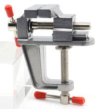 Tornillo de banco de aluminio, máquina en miniatura, pequeño, abrazadera de Hobby sobre mesa, Mini herramienta multifuncional 2024 - compra barato
