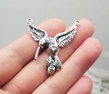 8pcs/lot--42x37mm, bird cham,Antique silver plated Laugh at bird charms,DIY supplies,Jewelry accessories 2024 - buy cheap