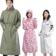 Adult Fashion Hooded Long Raincoat Impermiable Poncho Pu Glue Overall Windbreaker Rainwear Travel Plastic Rain Coats For Hiking 2024 - buy cheap