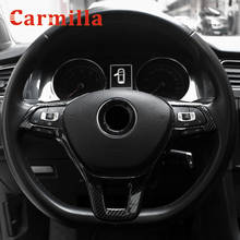 Carmilla Car Stickers for Volkswagen VW Jetta MK7 2018 - 2021 Steering Wheel Panel Decoration Cover Sequin Trim Accessories 2024 - buy cheap