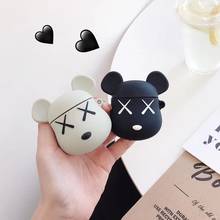 3D Cartoon Cute XX Bear Soft Silicone Case For Apple Airpods Cover For AirPods Earphone Box Air Pods Case Earphone Accessories 2024 - buy cheap