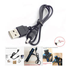 Cable de carga de alimentación de CC USB, 3,5mm, para linterna, 18650 batería recargable, para linterna, luz de cabeza 2024 - compra barato