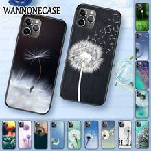 Smart Cover Black Soft Shell Phone Case For iphone 11pro 5s 6s 7 8plus x xs xr xsmax coque Cellphones Dandelion flying flower 2024 - buy cheap