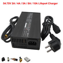 54.75V 2A 4A 5A 8A 10A LiFePO4 Electric Bicycle Battery Charger With Fan 48V 15S Iron Phosphate LFP Ebike Scooter Charger 2024 - buy cheap