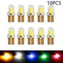 10PCS Car LED Lamp Bulbs T10 W5W 194 LED Car Light Decoding Clearance Width Interior LED Bulb License Plate Light Ceiling Lamp 2024 - buy cheap
