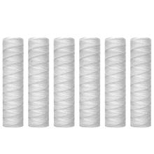 SANQ 10 Micrometre String Wound Sediment Water Filter Cartridge,6 Pack,Whole House Sediment Filtration,Universal 2024 - buy cheap