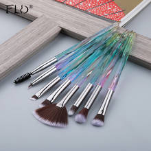 FLD 8pcs Crystal Makeup Brushes Tools Blush Powder Eye shadow Make Up Foundation Brush Kit 2024 - buy cheap