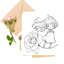 Rose Flowers / Girl Transparent Clear Stamps for DIY Scrapbooking/Card Making Stamps Fun Decoration Supplies 2024 - buy cheap