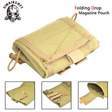 Molle bolsa tática dobrável para reciclagem, bolsa de reciclagem de pente de gota, para airsoft, paintball, militar, ar livre, ferramenta de caça, bolsa de recuperação dobrável 2024 - compre barato