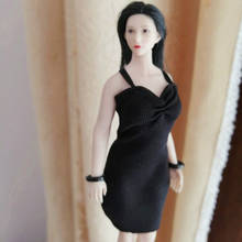 Phicen Tbleague-vestido negro a escala 1/12, modelo de cuerpo de acero, colección de figuras de acción, Tos, 1/12 2024 - compra barato