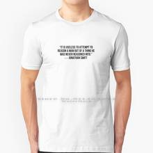 J. Swift # Reason T Shirt 100% Pure Cotton Useless Attempt Reason Man Out Thing He Never Reasoned Jonathan Swift English Irish 2024 - buy cheap