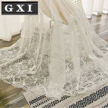 GXI White Tulle Curtains for Living Room Bedroom Kitchen Lace Voile Sheer Curtains for Window Treatment Drapes Blinds 2024 - buy cheap
