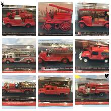 Coche clásico de Metal fundido a presión, camión de bomberos, camión de carreras, camión de aleación de Metal, colección de Metal, vehículo de juguete para niños, regalo de exhibición 2024 - compra barato